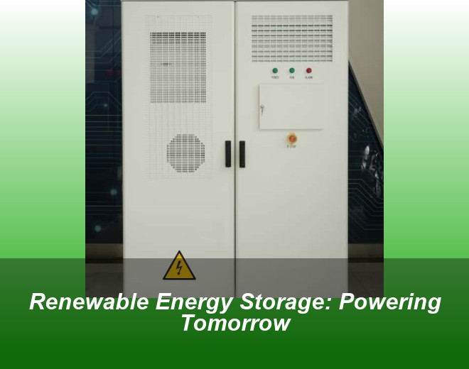 Renewable Energy Storage: Powering Tomorrow